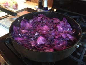 Red Cabbage with Chickpeas | Meatless in the Mountains